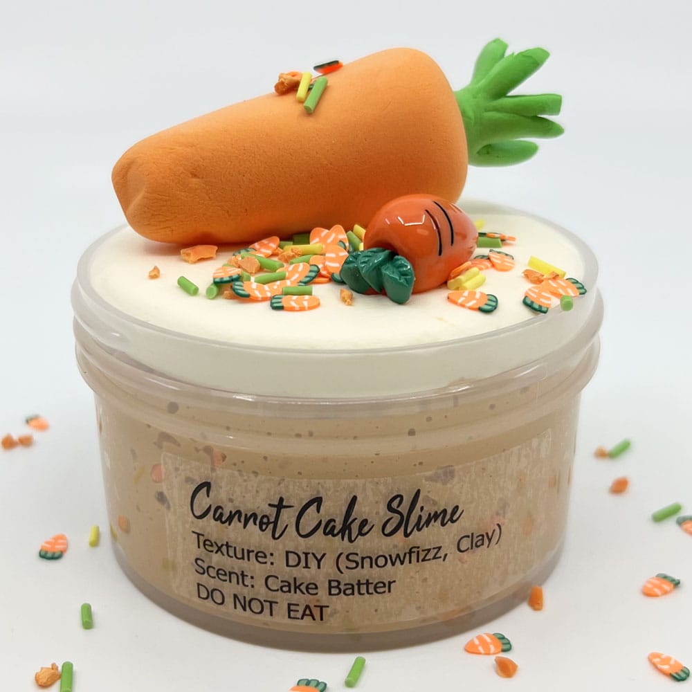 Carrot Cake DIY Snow Fizz Clay Scented Slime