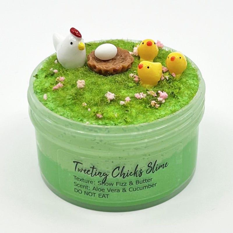 Tweeting Chicks Snow Fizz Butter Slime