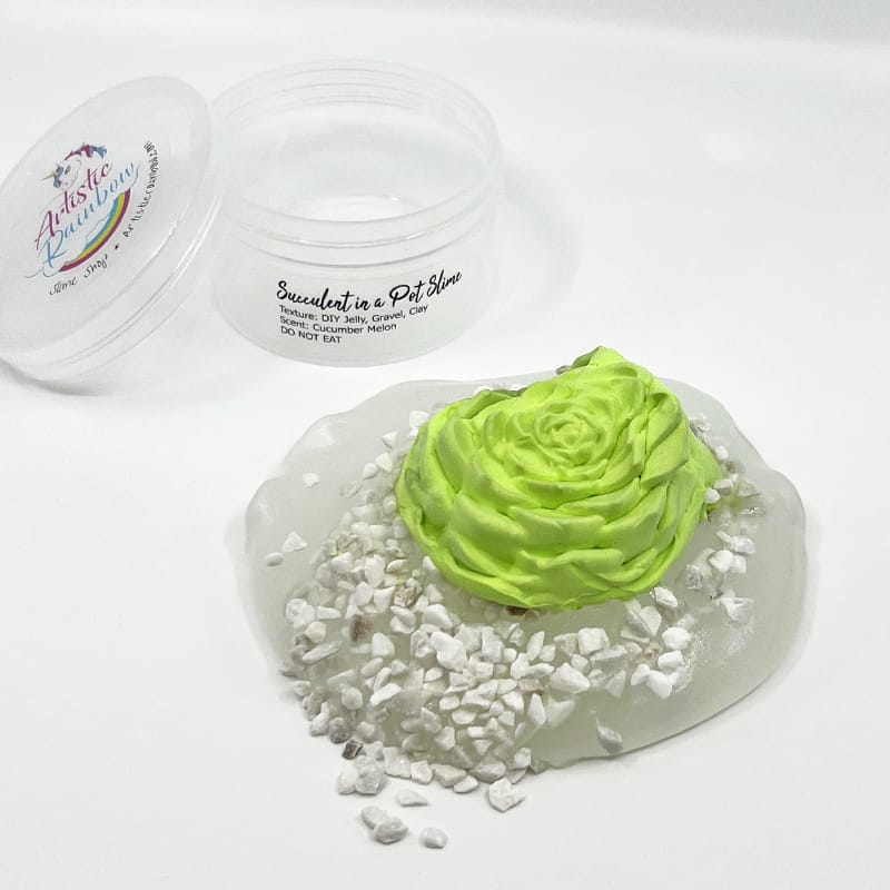 Succulent in a Pot DIY Slime - Image 4